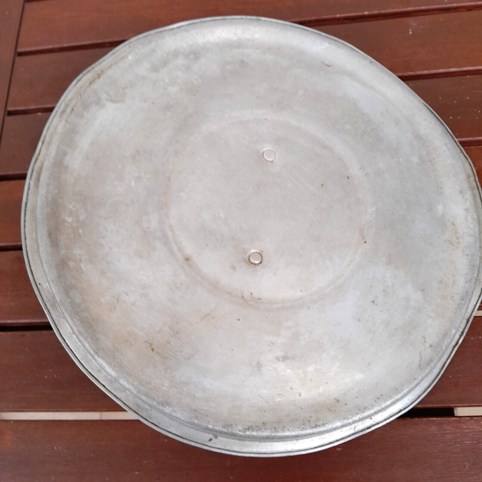 Antique Vintage 35cm Aluminum Pot Lid