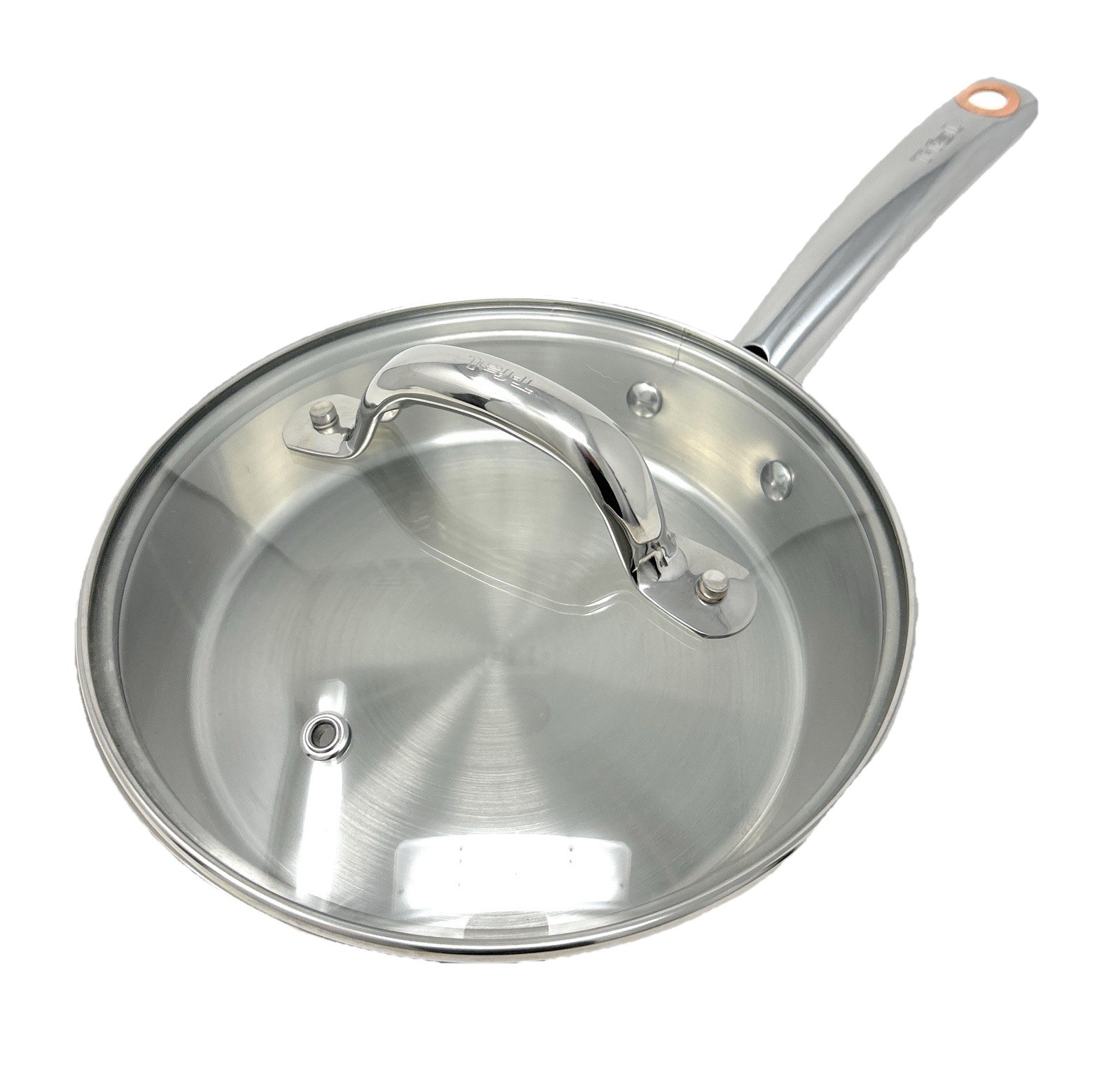 T-Fal Ultimate Stainless Steel Copper Bottom Cookware 12pc Set Induction