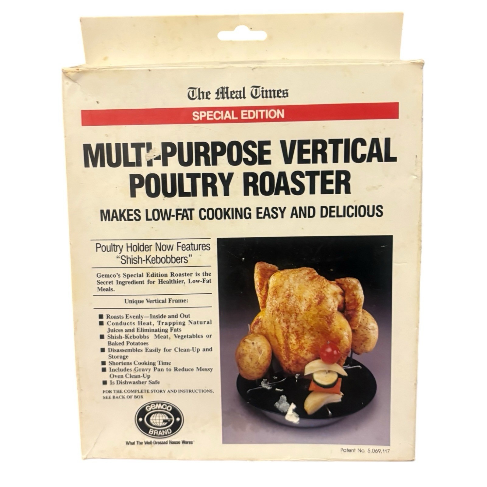Gemco The Meal Times Multipurpose Vertical Poultry Roaster For Tender Chicken