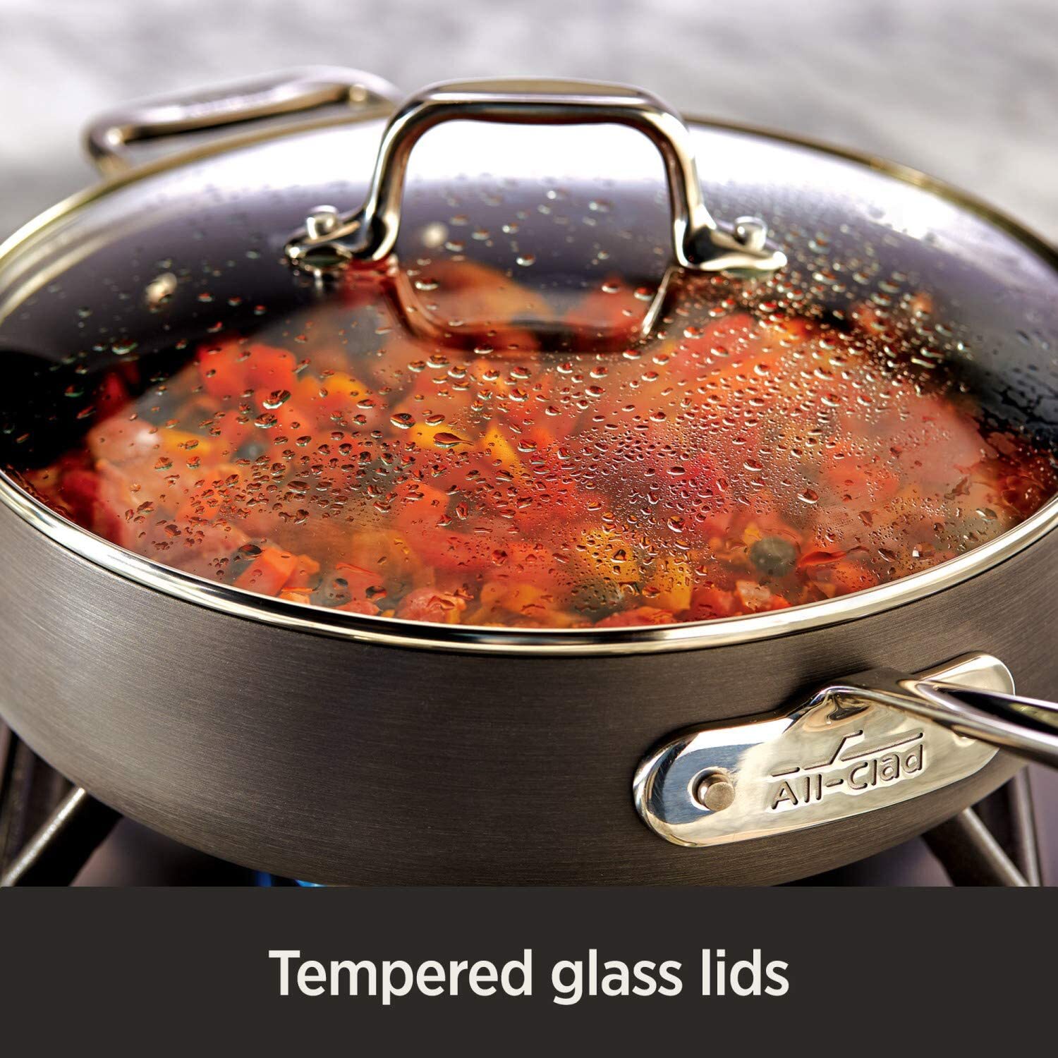 All-Clad E785SB64 HA1 Hard Anodized Nonstick 13 Piece Cookware Set.