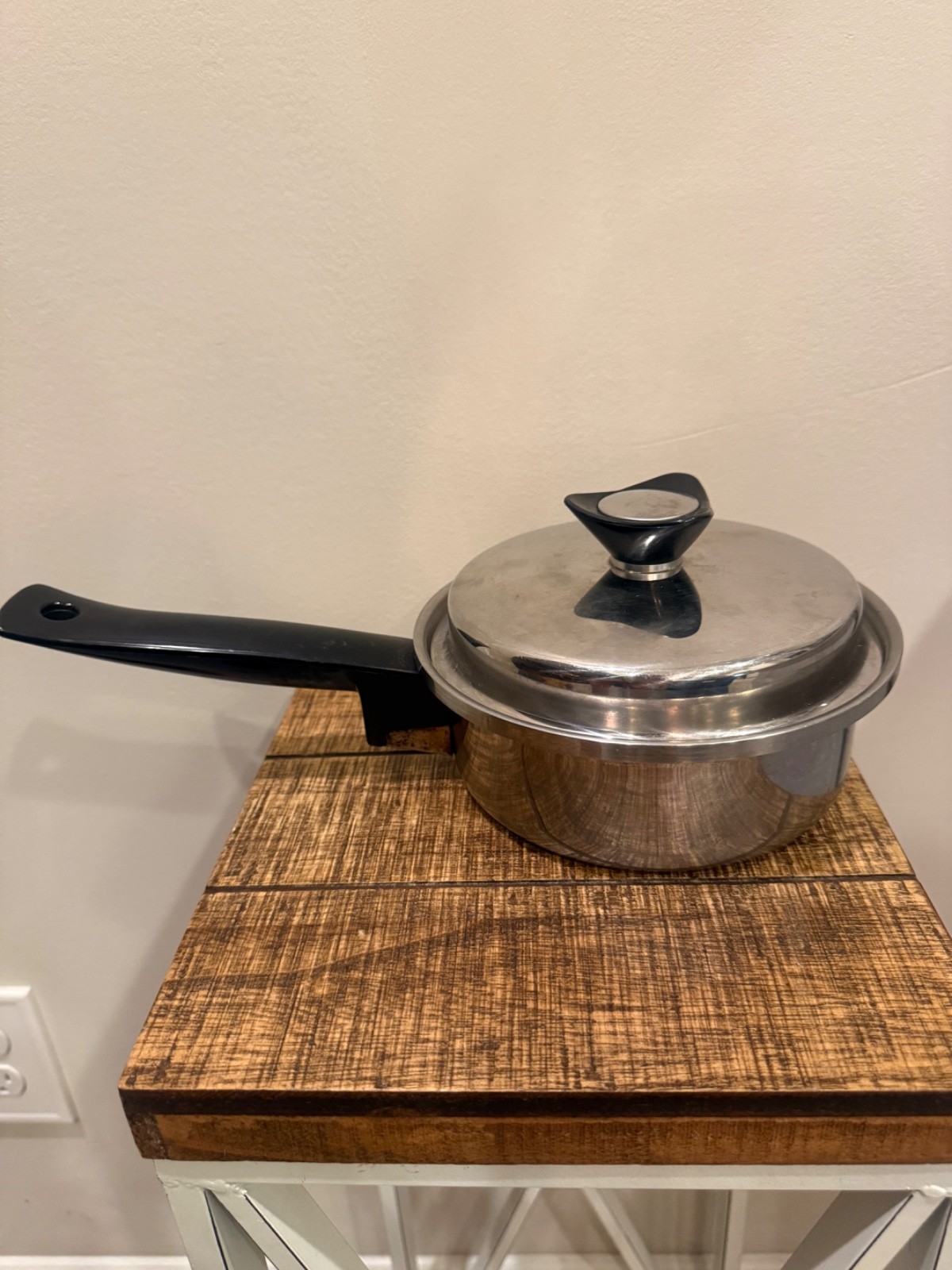 Vintage Maxam 1-1/2 Quart Sauce Pan Pot Stainless 18-8 3-ply Heavy Duty