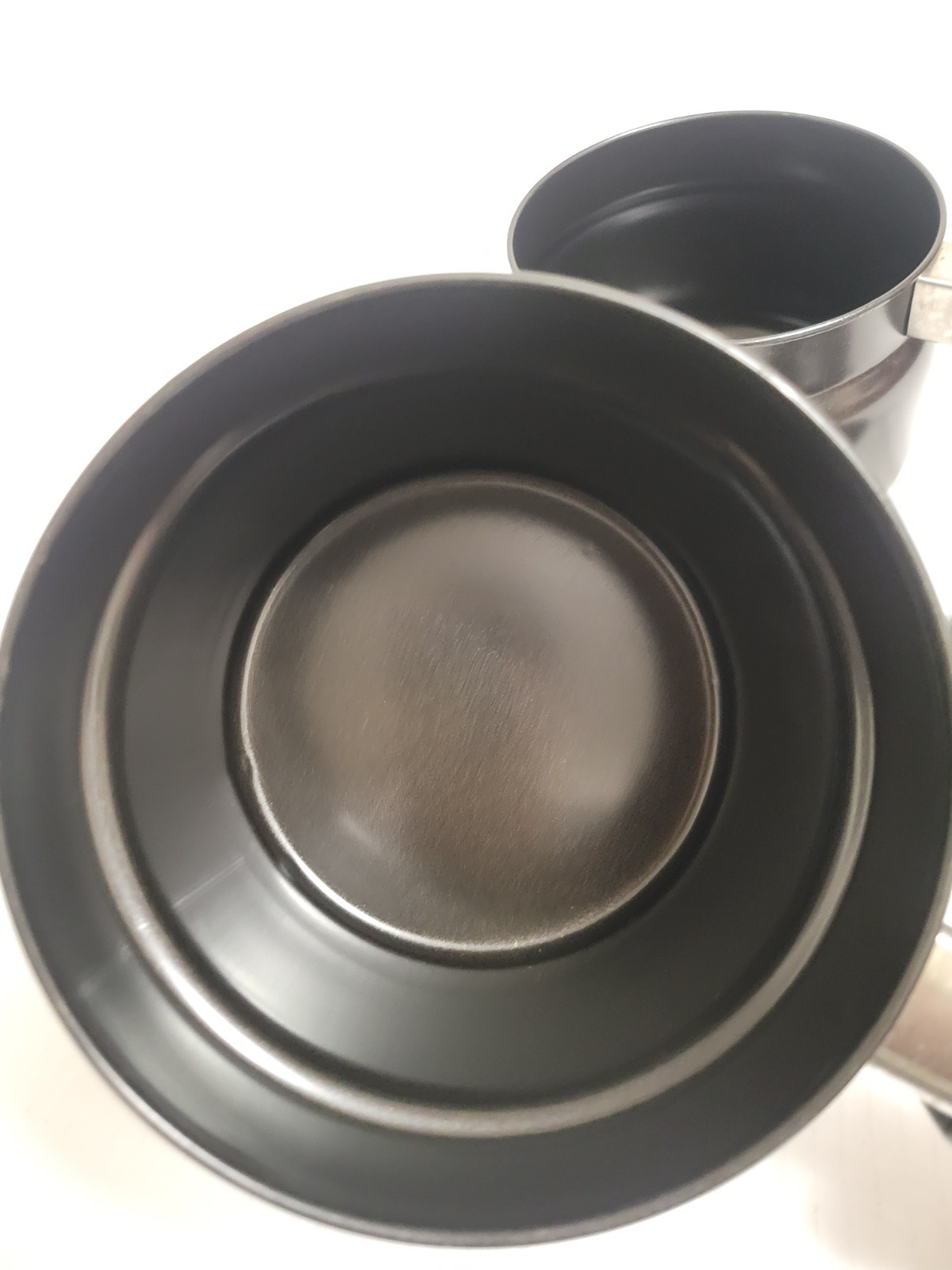 Black Non-Stick Metal Saucepan w/ Lid Long Handle 1 qt 500°F Model 1310