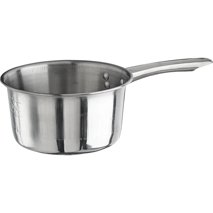 Professional Cookware Sauce Pan Mirror Finish Stainless Steel Silver 2 Quart