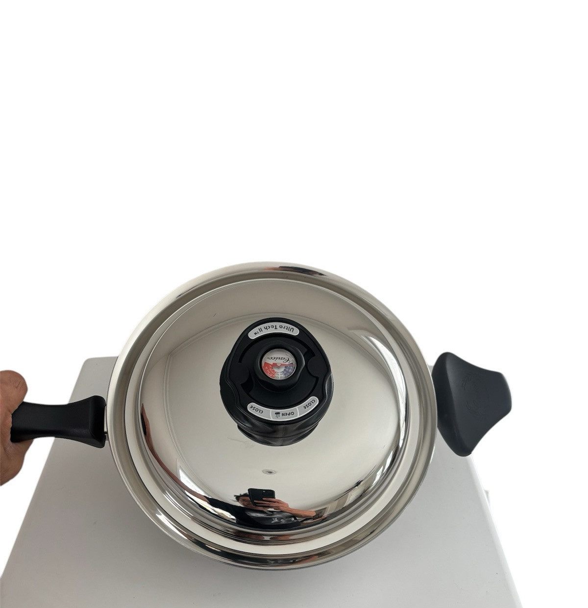 Carico Ultra-Tech II Ultra Core Stainless Steel 1.7Qt Sauce Pot Vent Thermo Lid