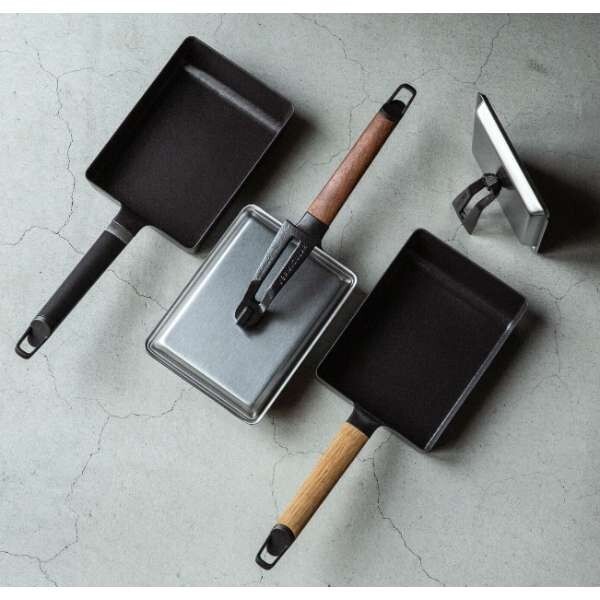 New Vermicula frying pan EGG & toast PAN Oak instant gas IH FPET-OK FLET-SSL Lid