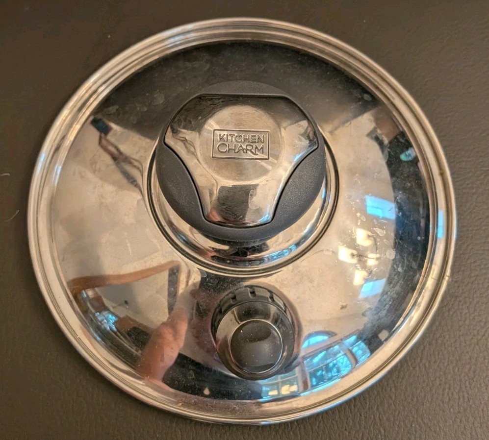 7” OD Kitchen Charm Stainless Pan Pot Skillet Lid Only