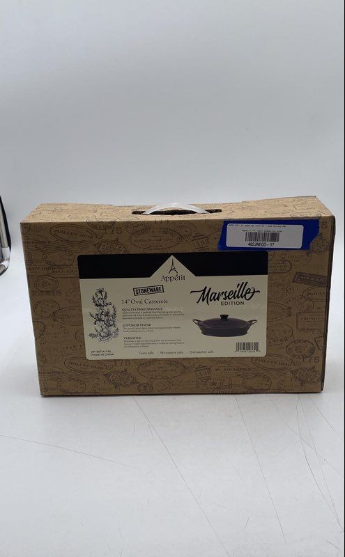 Appetit Marseille Edition Stoneware 14″ Oval Shape Casserole Dish