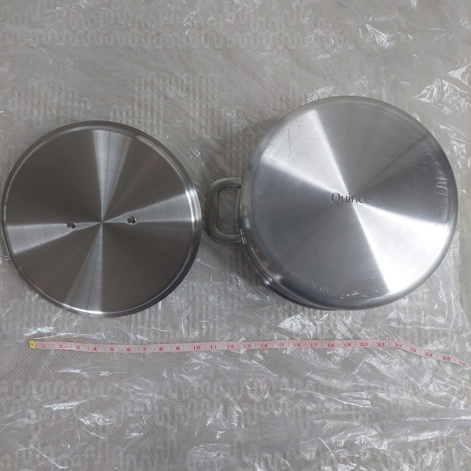 NWOT! Quince 8qt- 5ply Stainless Steel Non-Toxic StockPot & 12″ Fry Pan ! (G20)