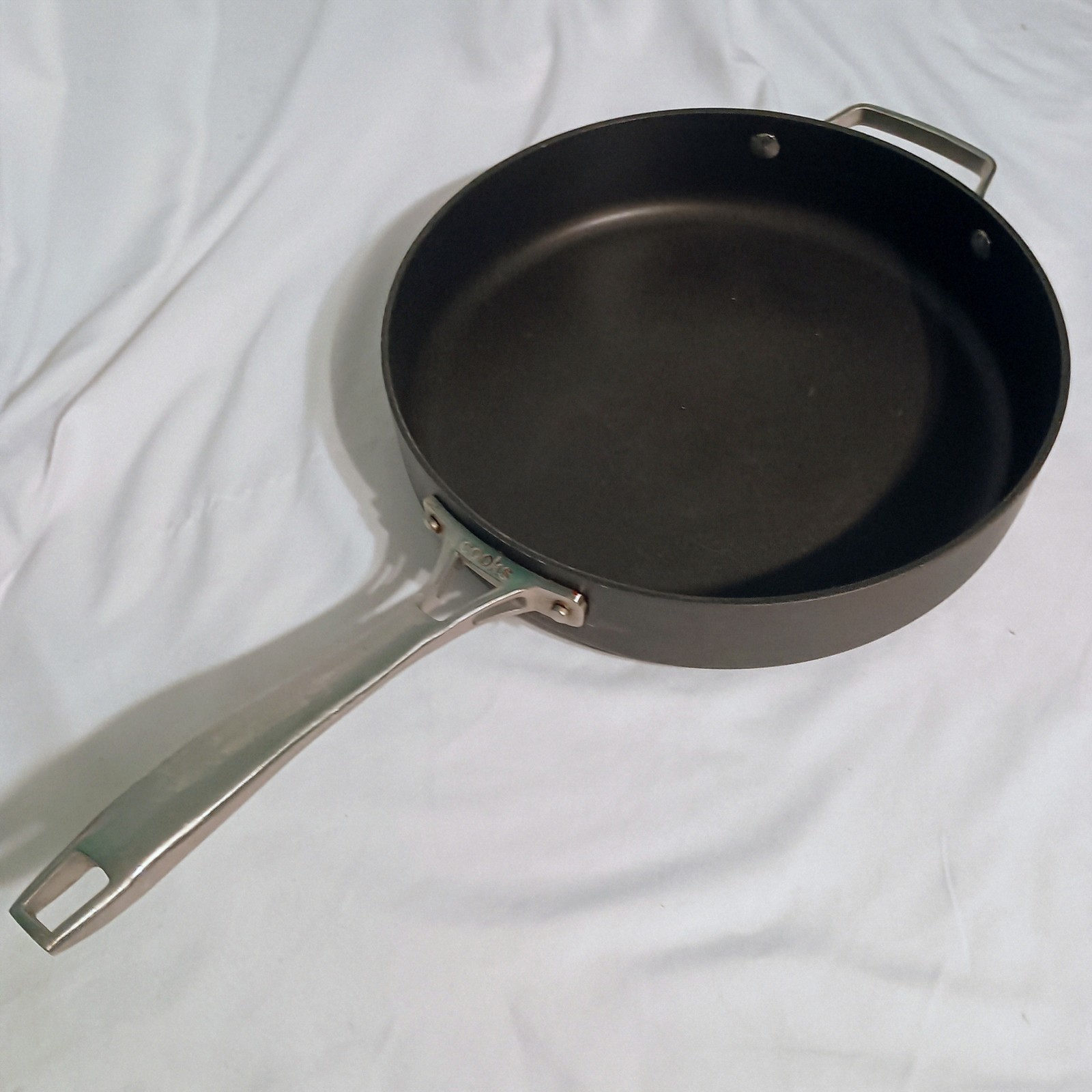 Cooks Non-stick Large Skillet Cooker Fryer Hard-anodized Heavy 4 Quart 11.25″x3″