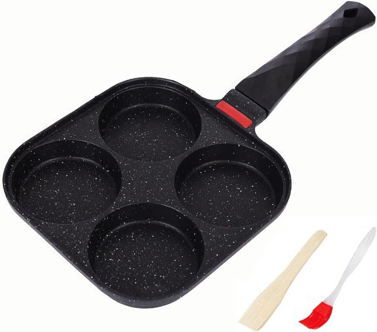 4 Egg Frying Pan Gas Only Breakfast Omelette Skillet Non-Stick Fried Egg Pan Pan