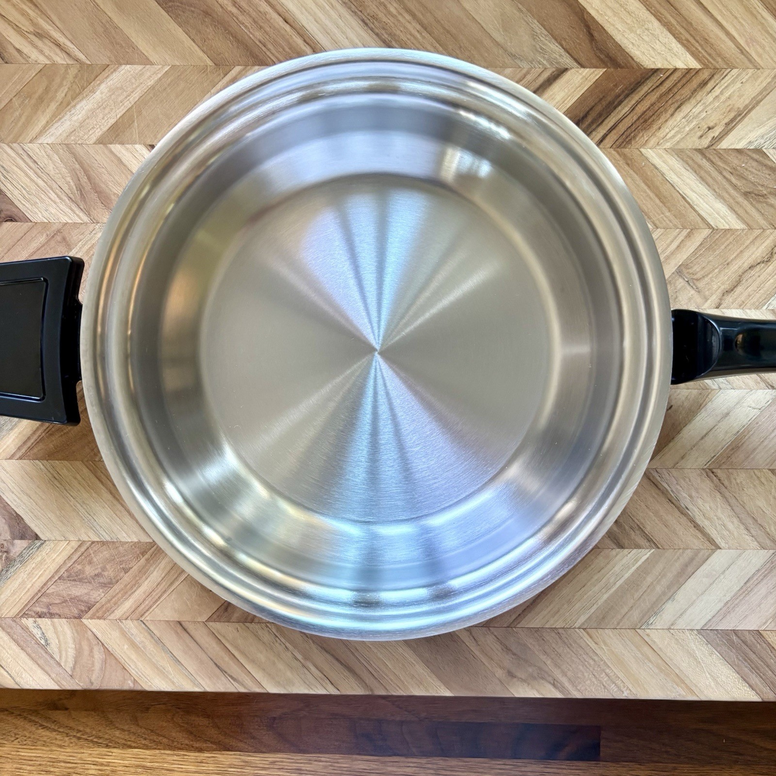 Kitchen Craft 10″ Freedom Skillet 2.3 qt Stainless Steel Made in USA – No Lid