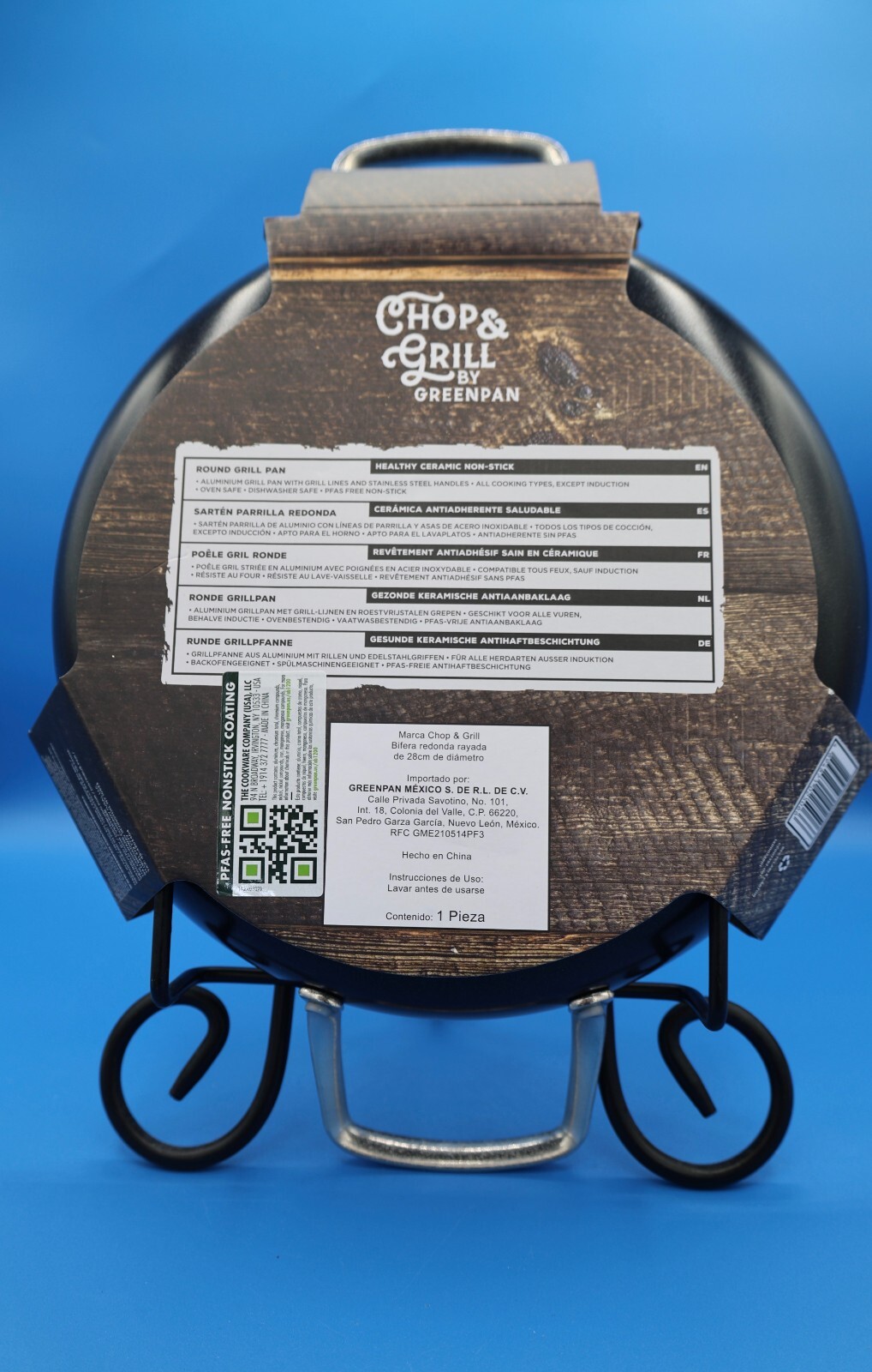 Green Pan Chop And Grill Round Grill Pan 11 inches New