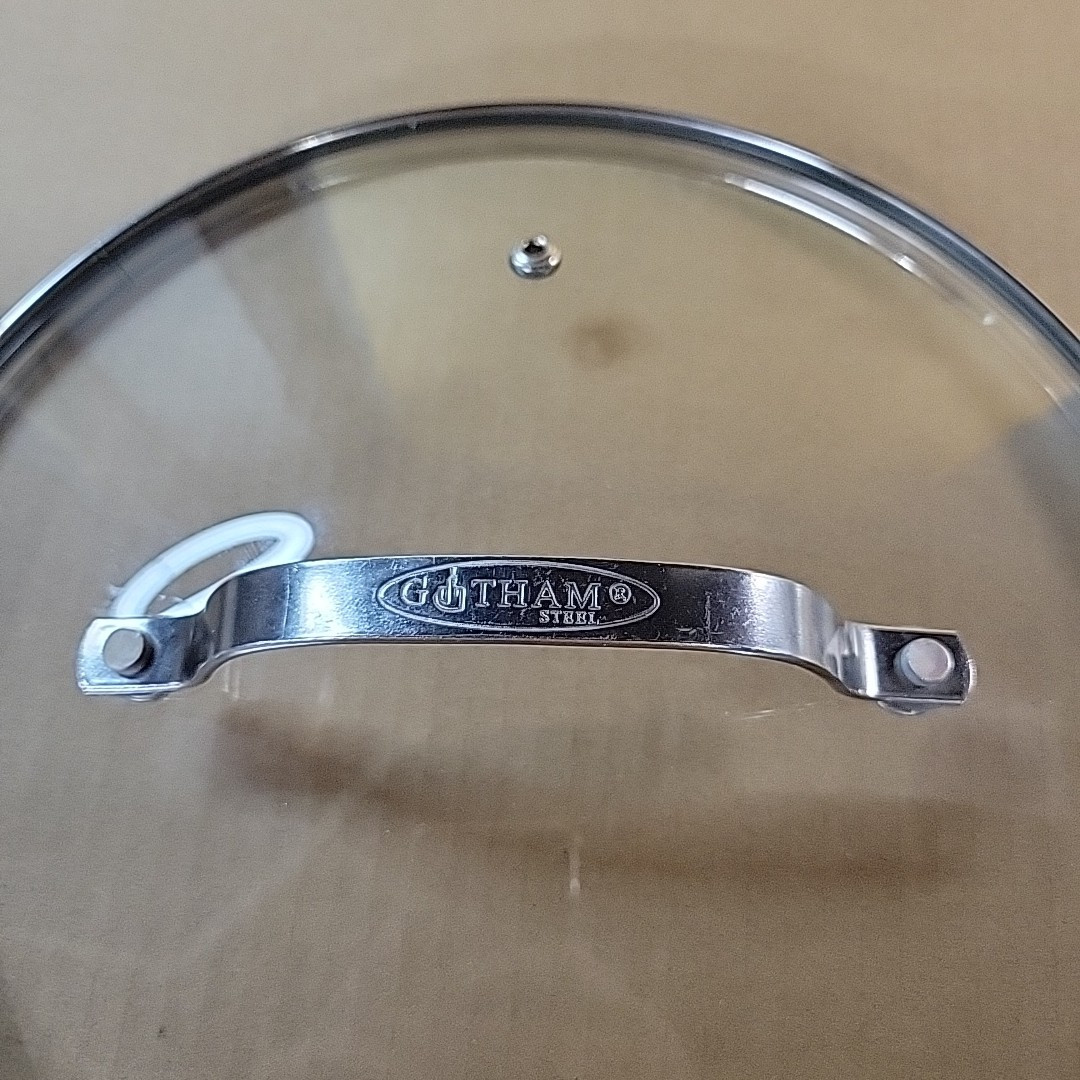 Gotham Steel Glass Round Replacement Lid for Pot Pan Skillet 9 3/8″ Inside