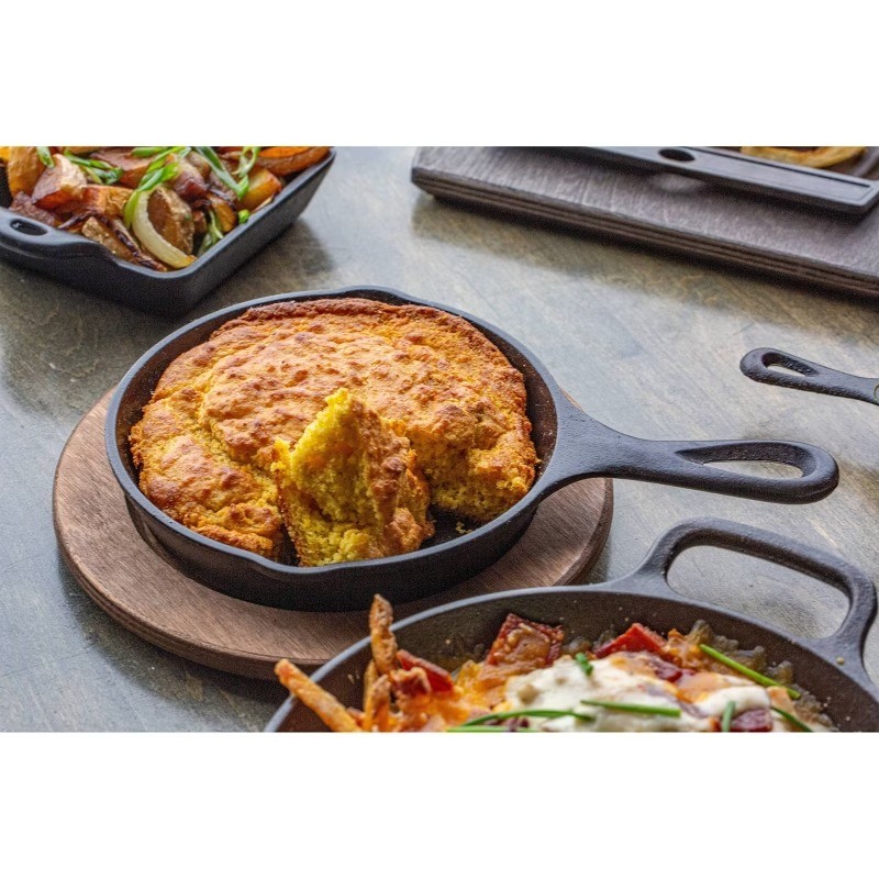 Lodge 6.5″ Cast Iron Skillet, Oven/Broiler Safe, Gas & Induction, Black