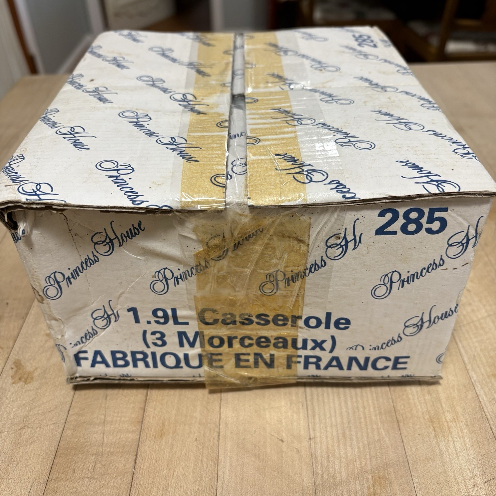 NIB Princess House Nouveau 1.9 L Casserole Glass Lid Plastic Cover & Handle