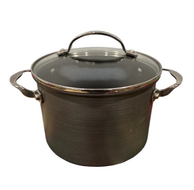 KitchenAid 4.5 Qt. Hard Anodized Nonstick Medium Pot W/ Glass Lid, Excellent
