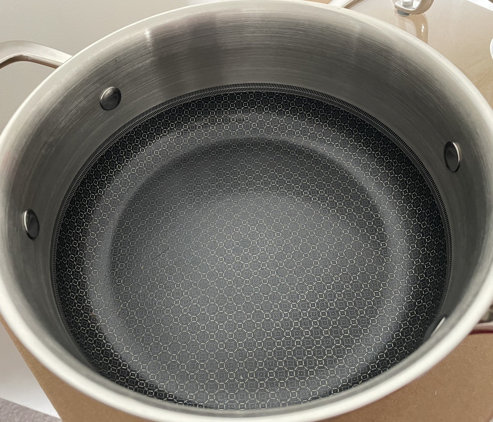David Burke Geo Clad 3 Qt Casserole Ceramic Hybrid With Lid Safe Up To 500F ,NEW