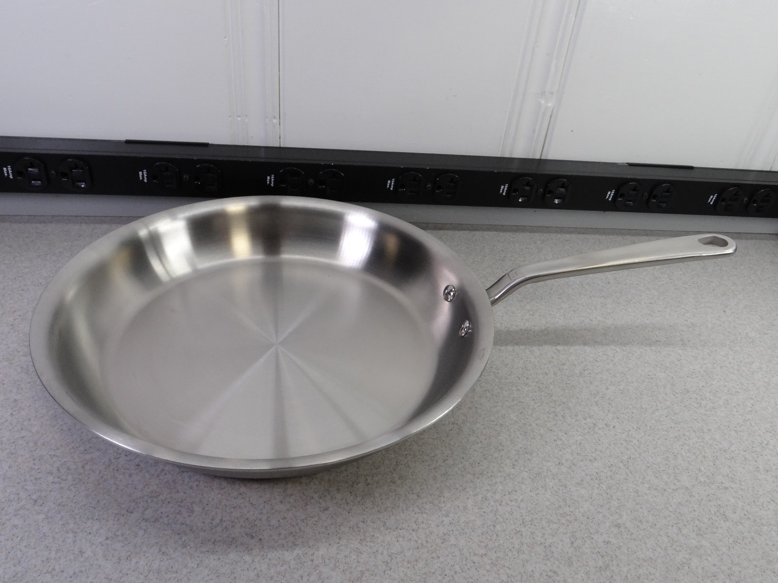 Made In Stainless Steel Clad Fry Pan 12-Inch Premium Cookware-Made in Italy