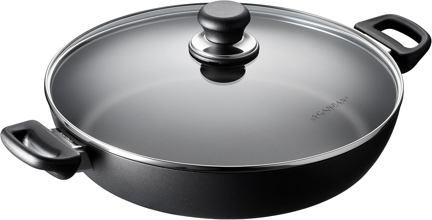 12.5-Inch Nonstick Chef Pan (4.25 QT) – Ideal for Healthy Cooking & Easy Cleanup