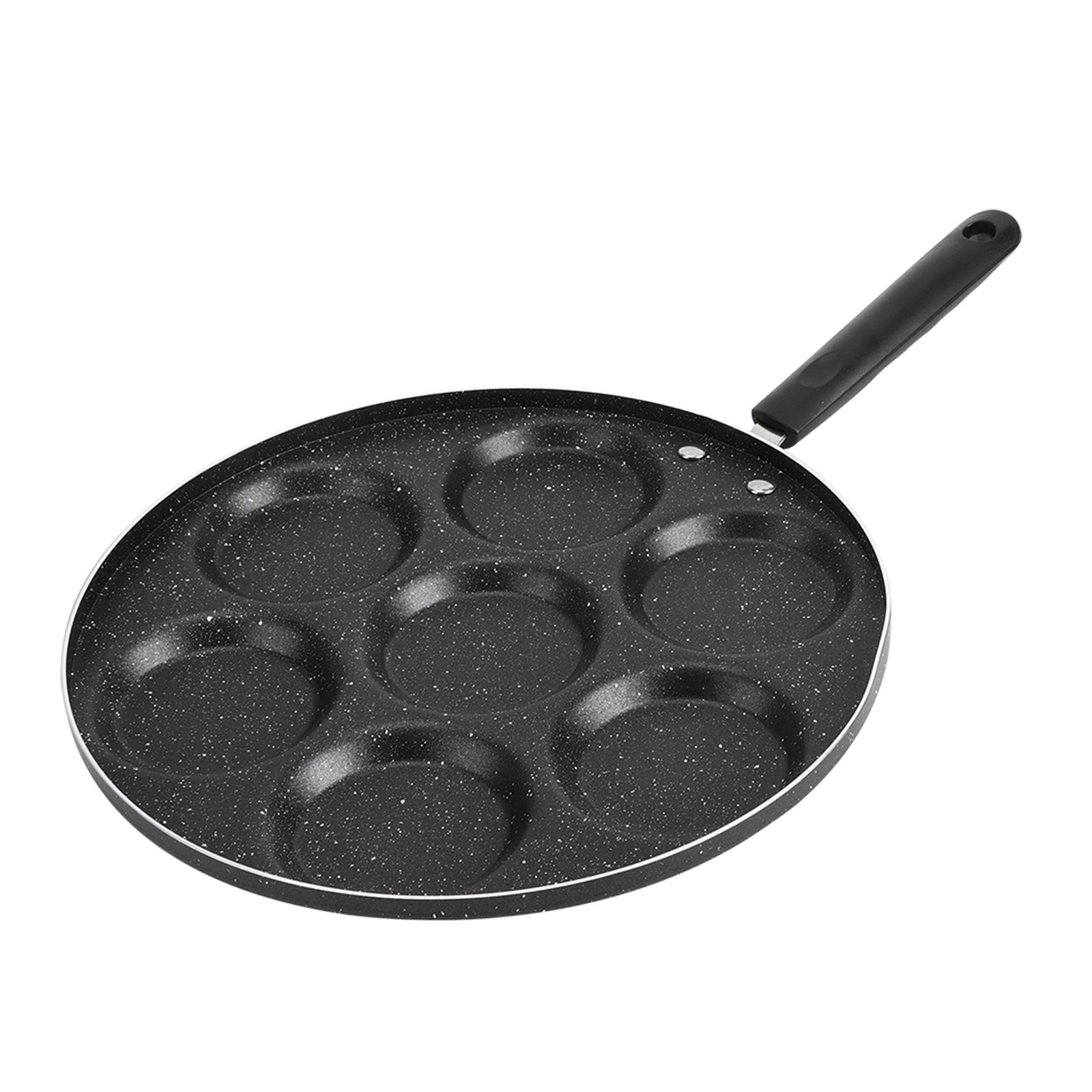 7-Hole Non Stick Cooking Pan For Fried Eggs Burger Mold Kitchen Supplies ZXS