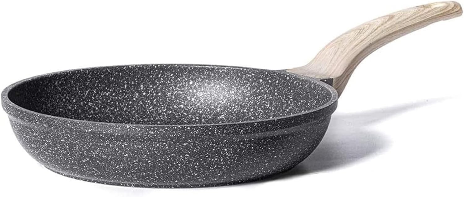 10 Inch Non Stick Frying Pan Skillet PFOA Free Easy Clean Black Granite Cookware