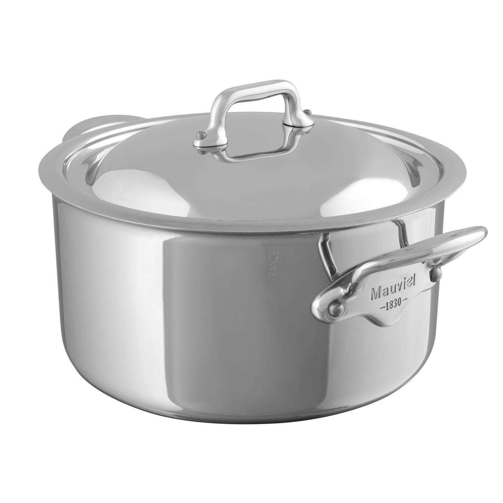Mauviel M’Cook 1.9 qt. Stainless Steel Stewpan & Lid