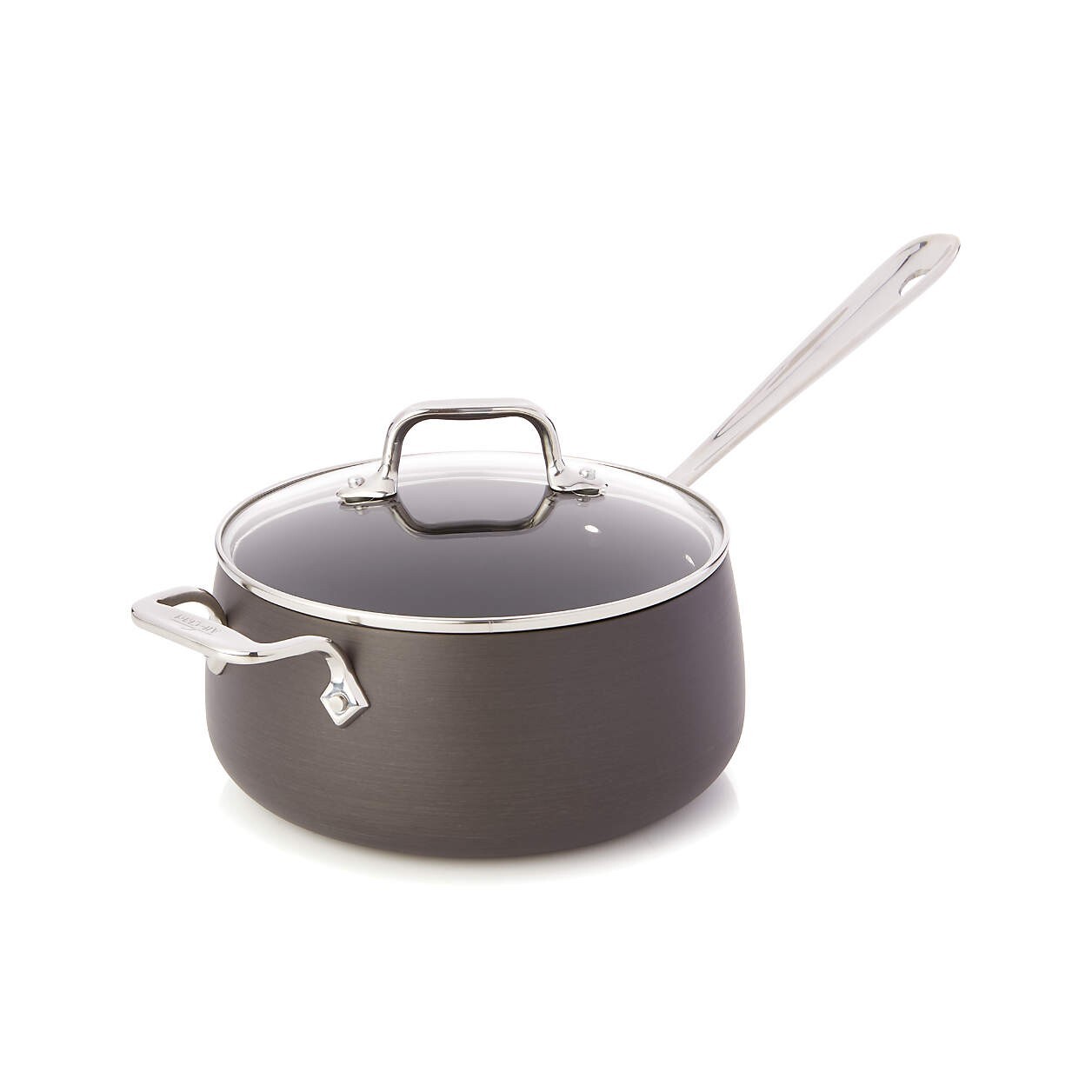 All-Clad HA1 Hard-Anodized Nonstick 2.5-Qt. and 3.5 Qt. Saucepans with Lid