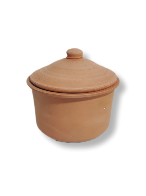 Cooking Clay Pot 1 Liter Casserole , Big Cookware Clay Oven Pan, Terracotta Set,