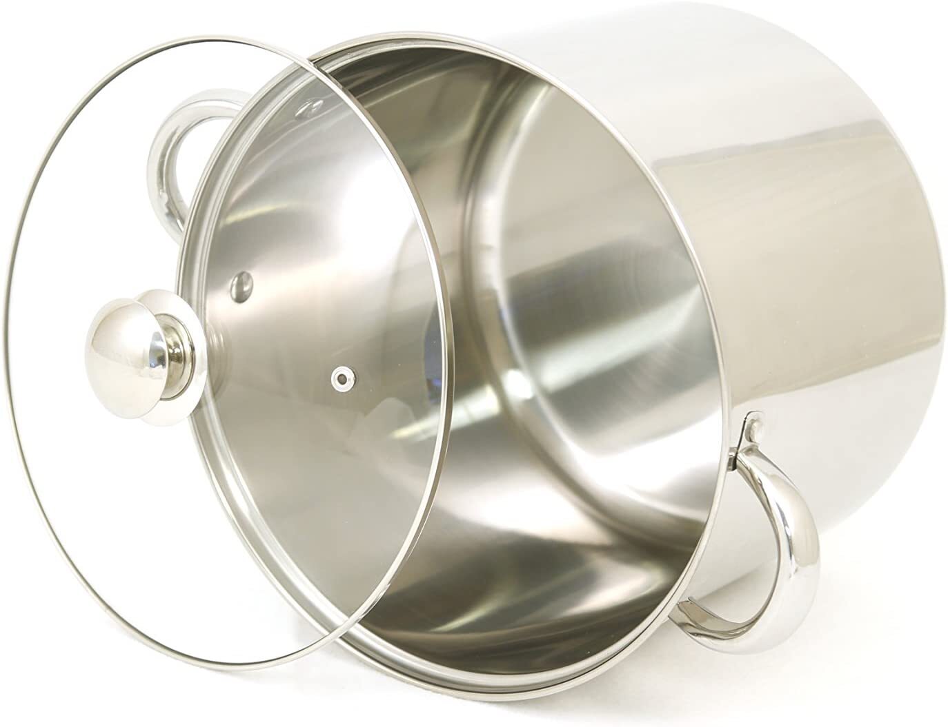 ExcelSteel Used Stockpot Encapsulated Base, 20 quarts, Silver
