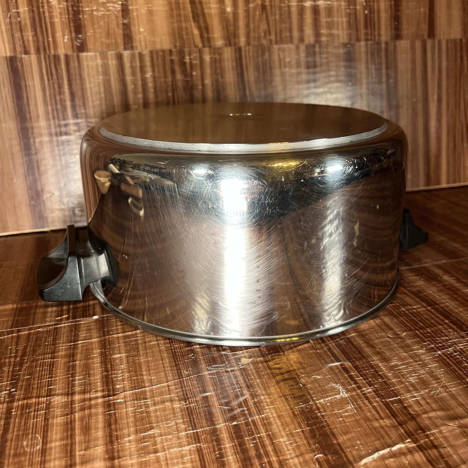 Vintage Revere Ware Stainless Cookware Set 4.5 Qt Stockpot 8in Skillet W/Lid USA