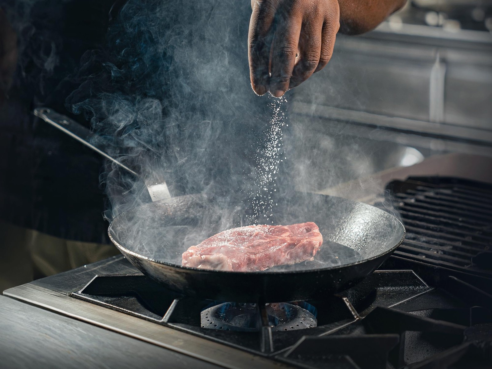 Bourgeat Black Carbon Steel Fry Pan (12 5/8)