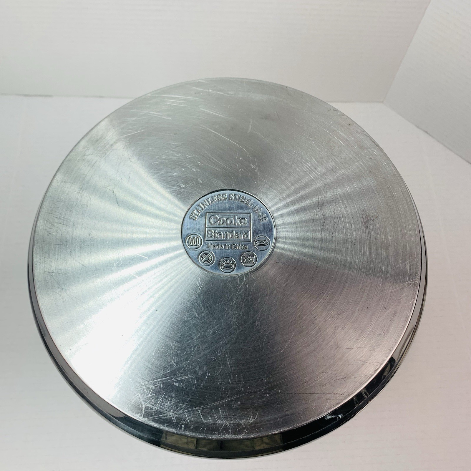Cooks Standard Clad 12 Quart 18/10 Stainless Steel Stock Pot w/ Lid Deep Large