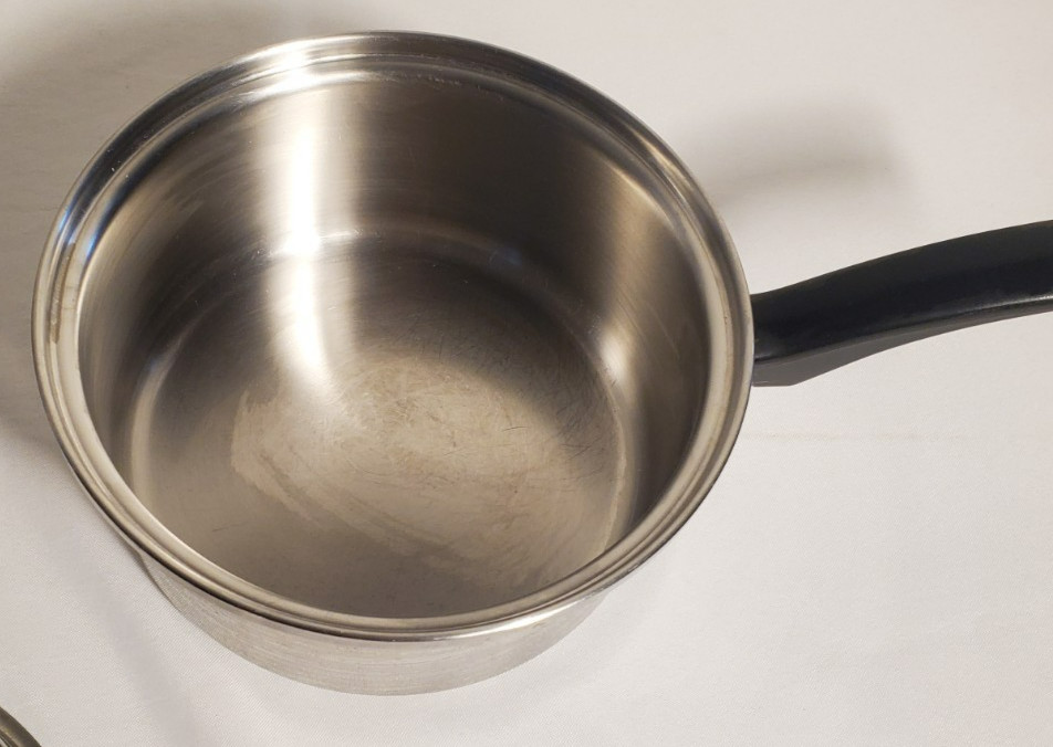 Rainbow Multi-Ply 18-8 Surgical Stainless Steel Pan And Lid Size 8″ Silver