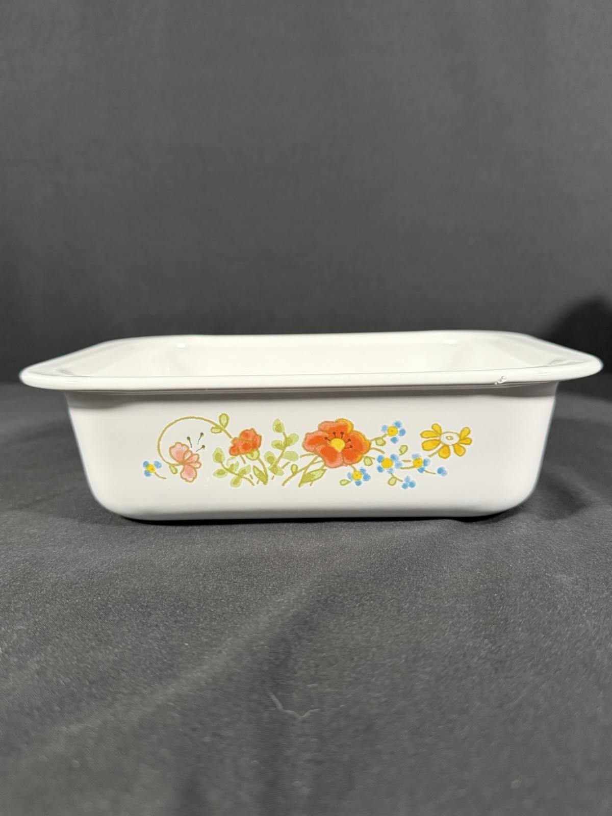 Corning Ware Wildflower 6 pc Set 1Qt Casserole & Lid, Microwave & 2 Petite Pans