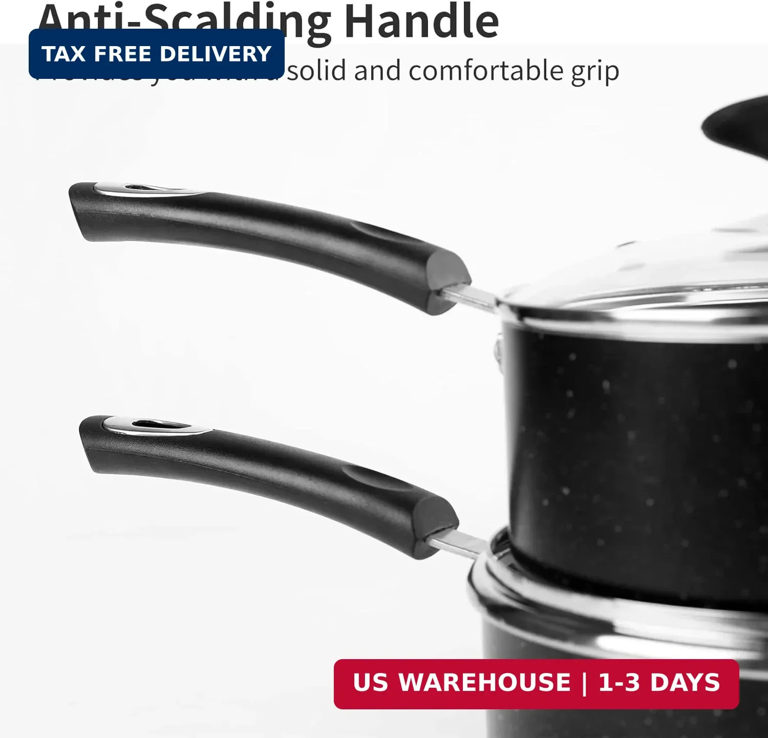 Nonstick Saucepan Set – 1.5 Quart and 2.5Quart,Ultra Non Stick Sauce Pan Small P