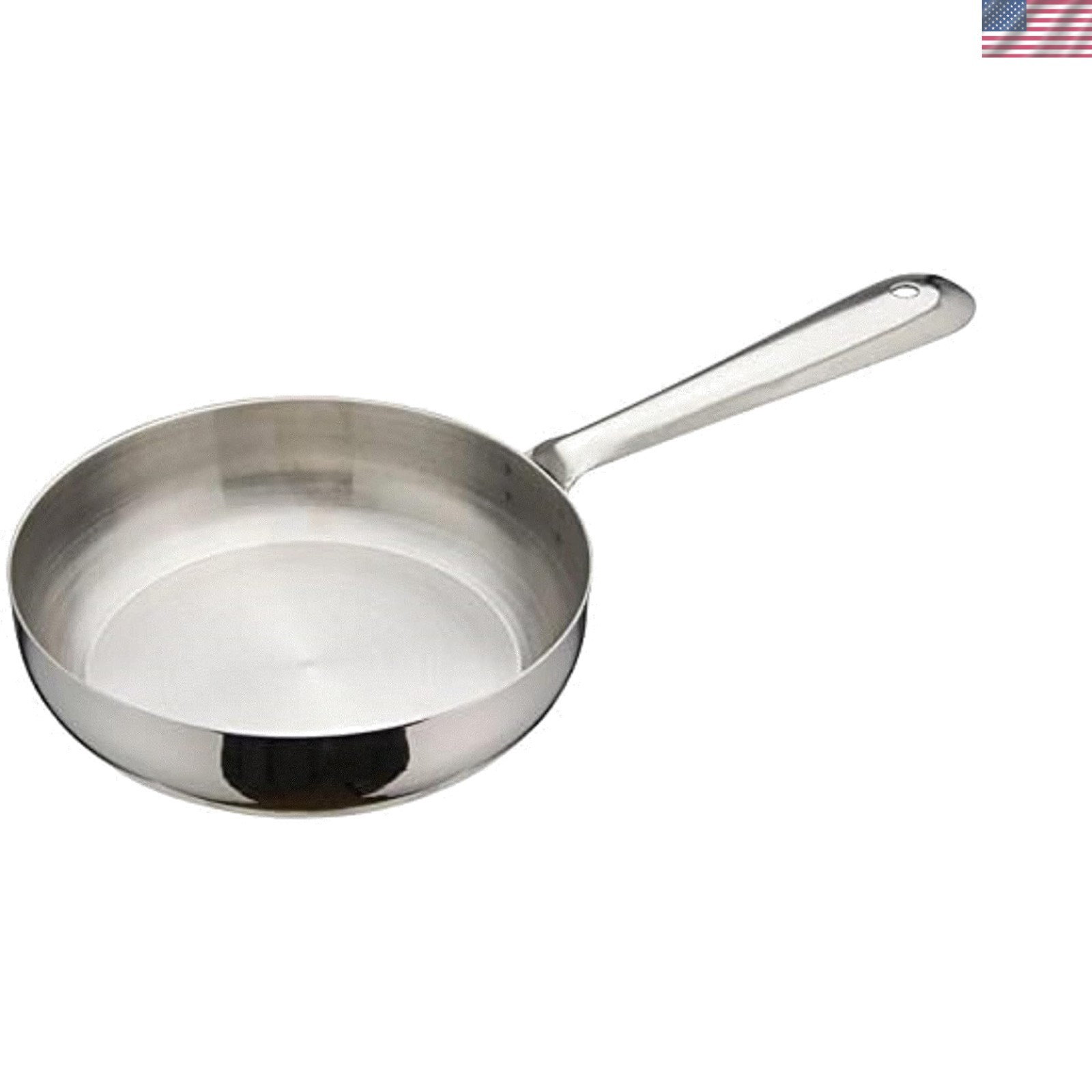 Robust Stainless Steel Mini Fry Pan – 5-Inch, Perfect for Sautéing and Searing