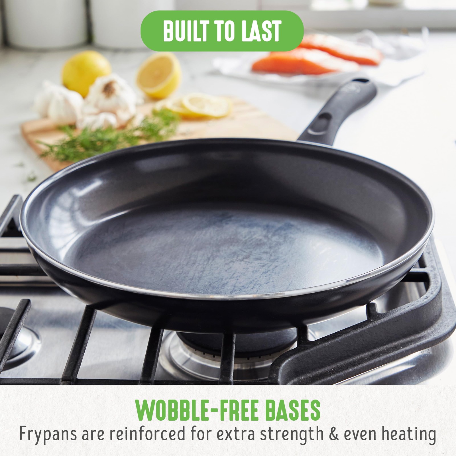 16 Piece Black Diamond Cookware Set Nonstick Eco-Friendly Kitchen Essentials