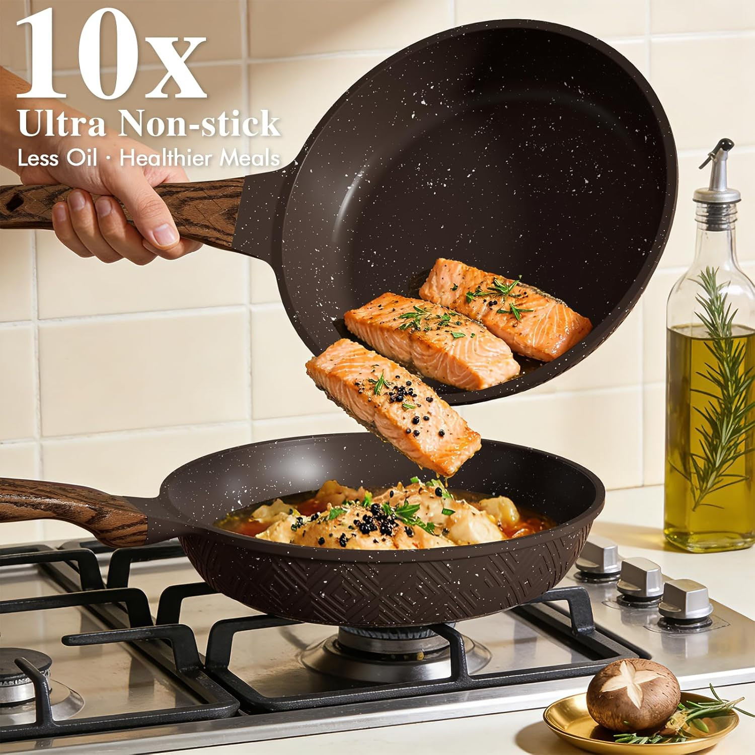 Umite Chef 26PCS Pots and Pans Set Non Stick, Nonstick Cookware Sets, Induction