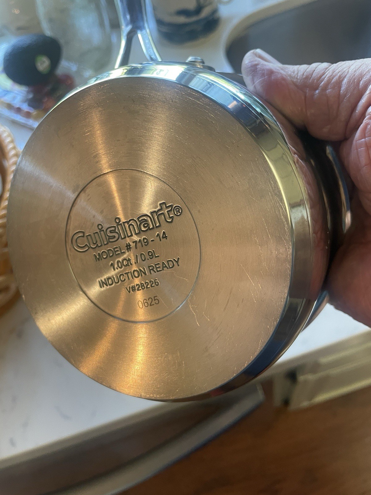 Cuisinart Classic Stainless Cookware 1.0Qt Saucepan/ Lid Induction Ready 719-14