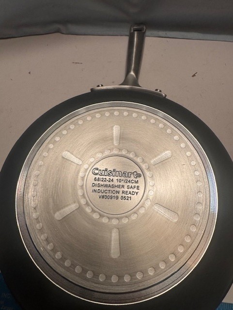 NEW CUISINART 500* F DC INDUCTION + ALL STOVES HARD ANODIZED 10″ FRYING PAN