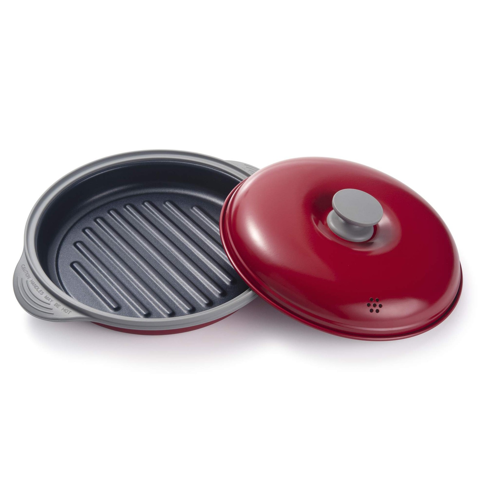 Microwave Grill Pan | Microwave Griller, Griddle & Crisper Pan with Lid for G…