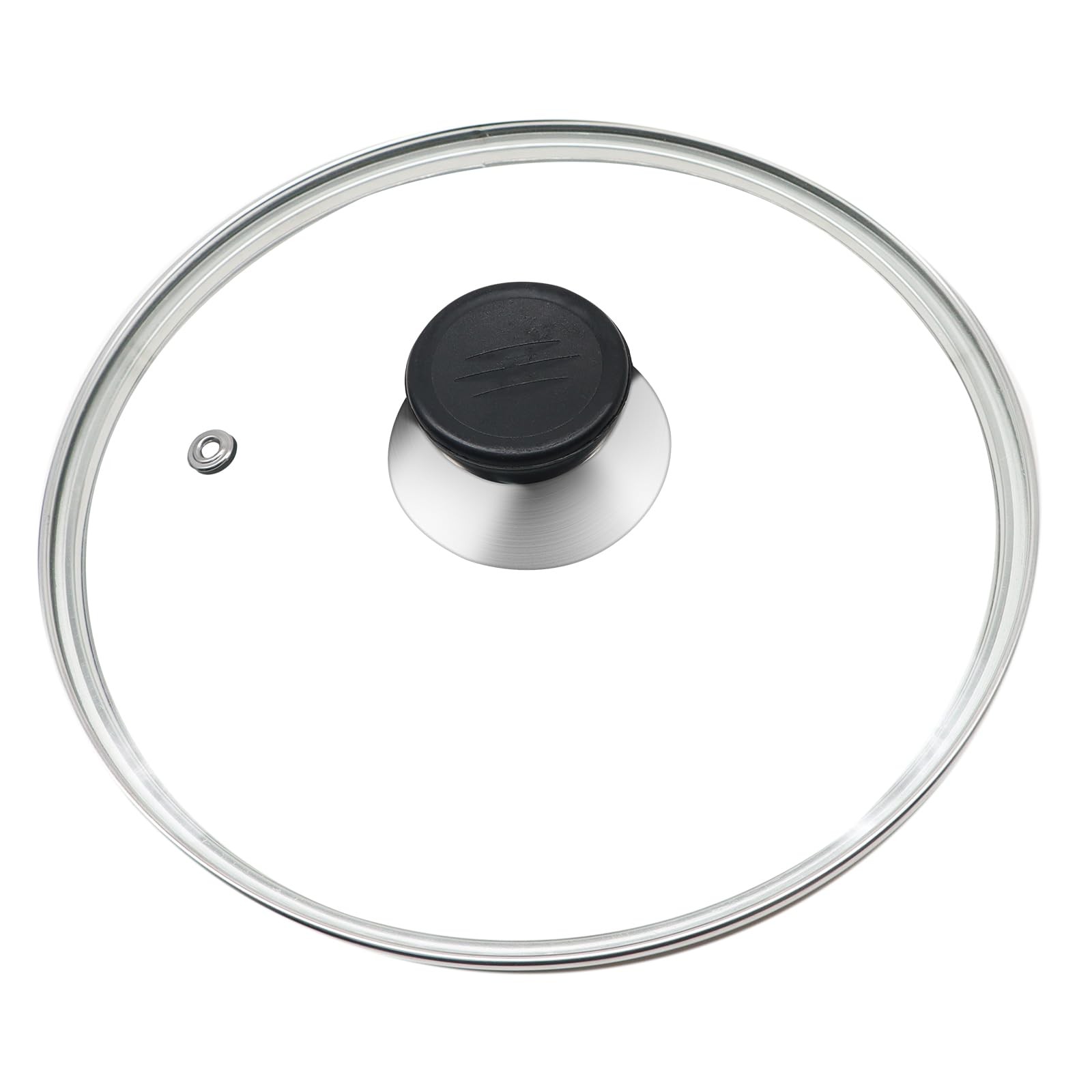 Glass Lid for Frying Pan 8 Inch Tempered Glass Pot Lid Cover with Stainless S…