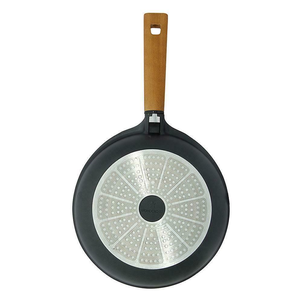 Wonderchef Die Cast Stir Fry Wok Skillet with Handle, 18cm, 20cm, 24cm, 26cm