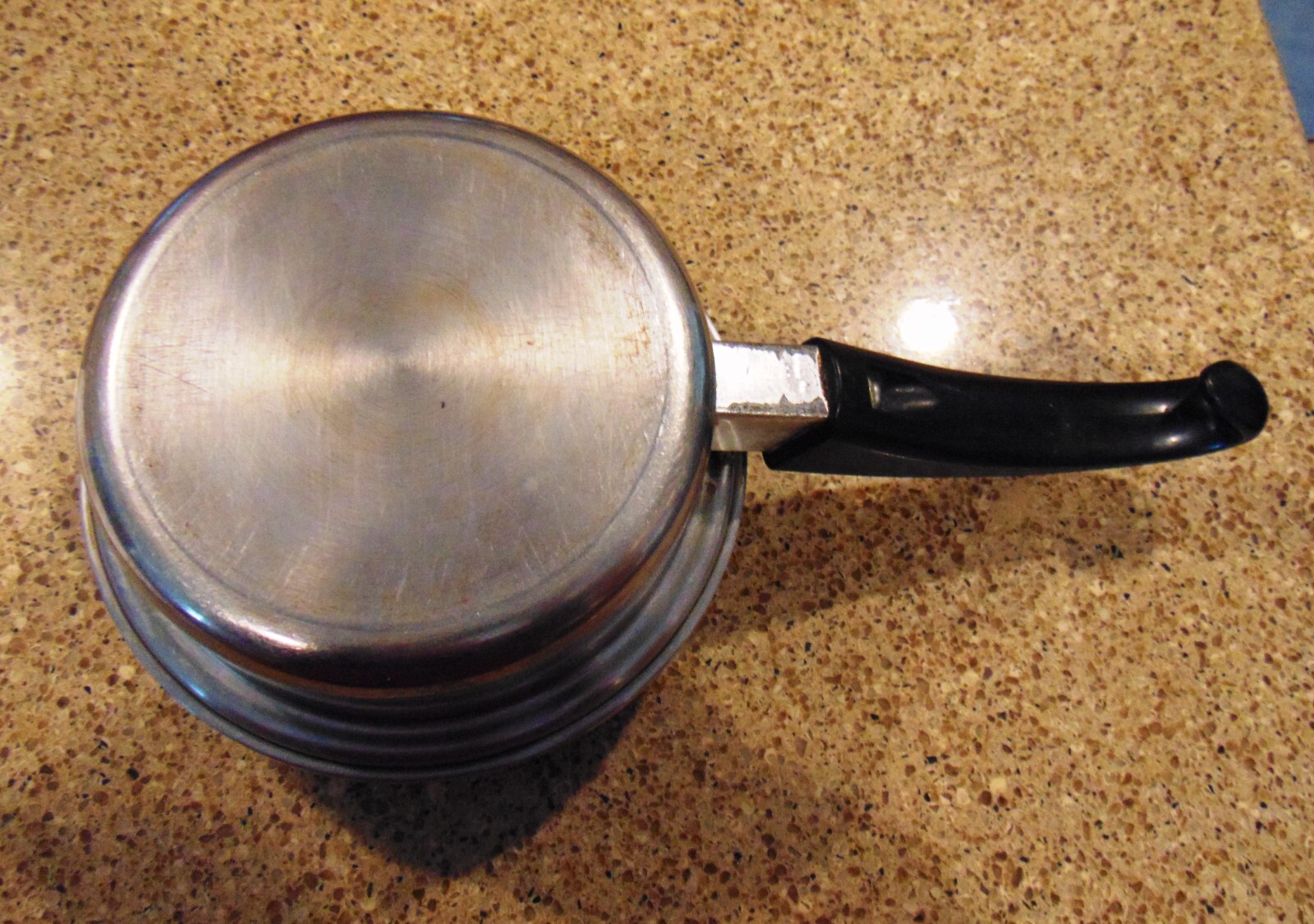 Vtg Seal O Matic 7″ Thermium Stainless Steel Multi Plex Pot With Lid Made in USA