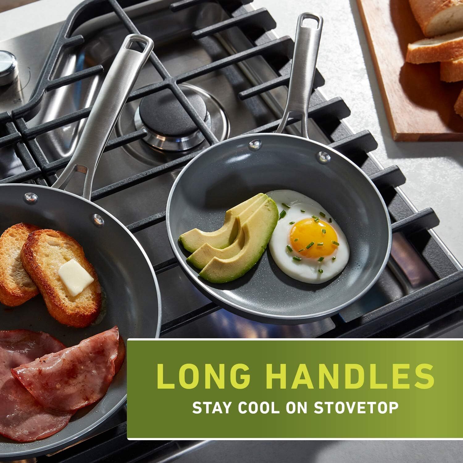 Calphalon 2-Piece Fry Pan Combo Classic Oil Infused Ceramic, PTFE and PFOA Free