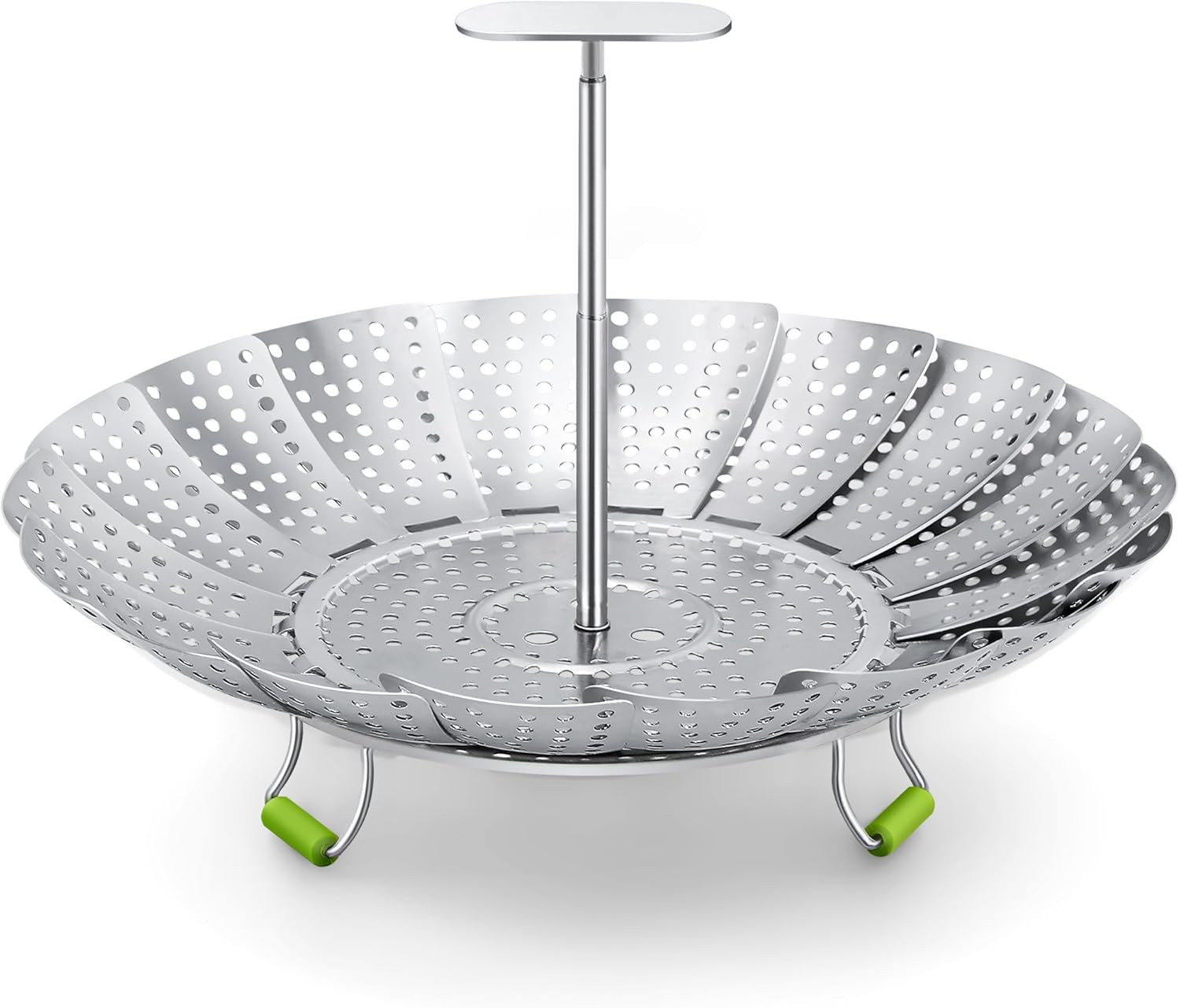 Pavsrmy Steamer Basket, 3Rd Generation Stainless Steel Vegetable Steamer with Ex