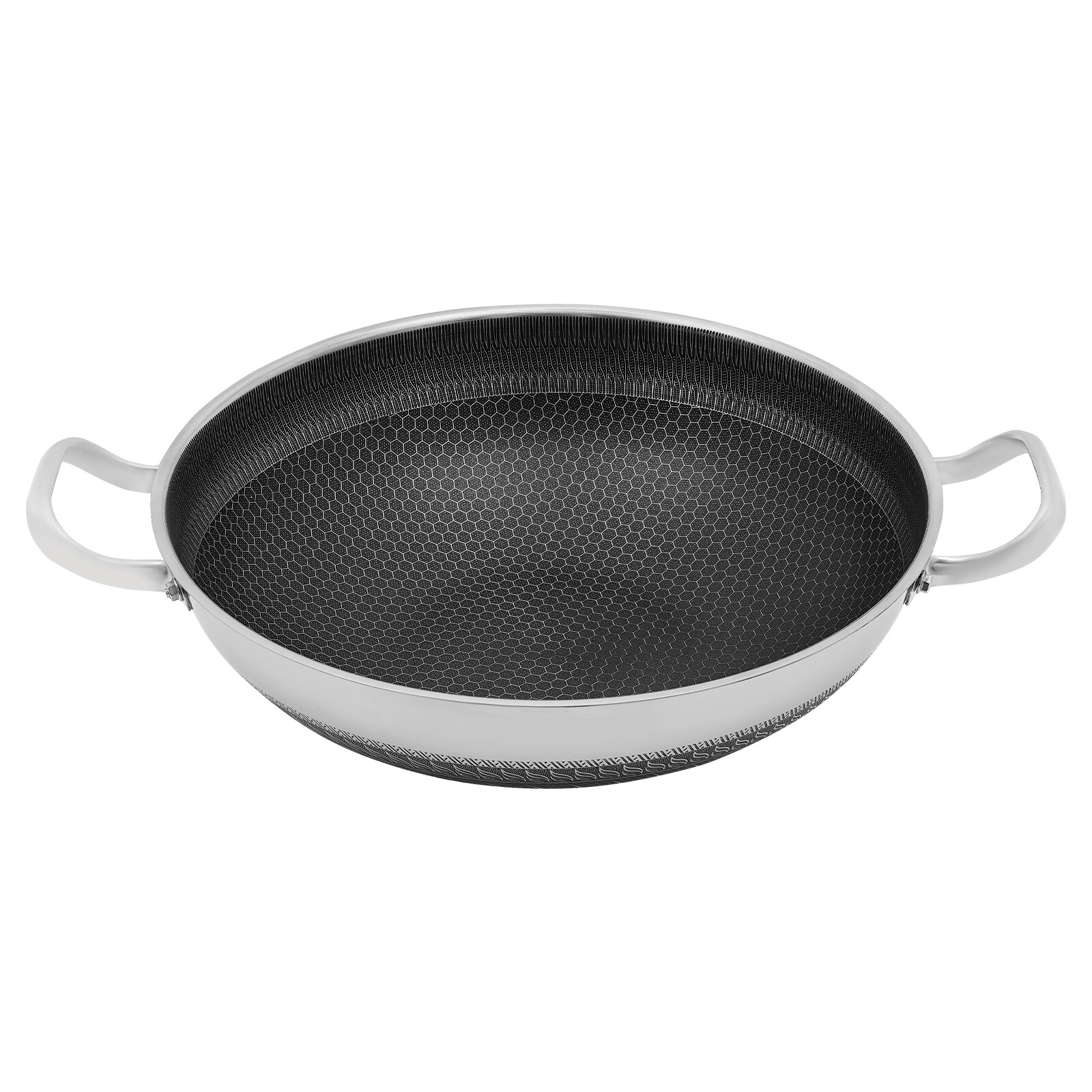 Serving Pan Stainless Steel Pan Cooking Pan Frying Pan With Glass Lid for 3-4