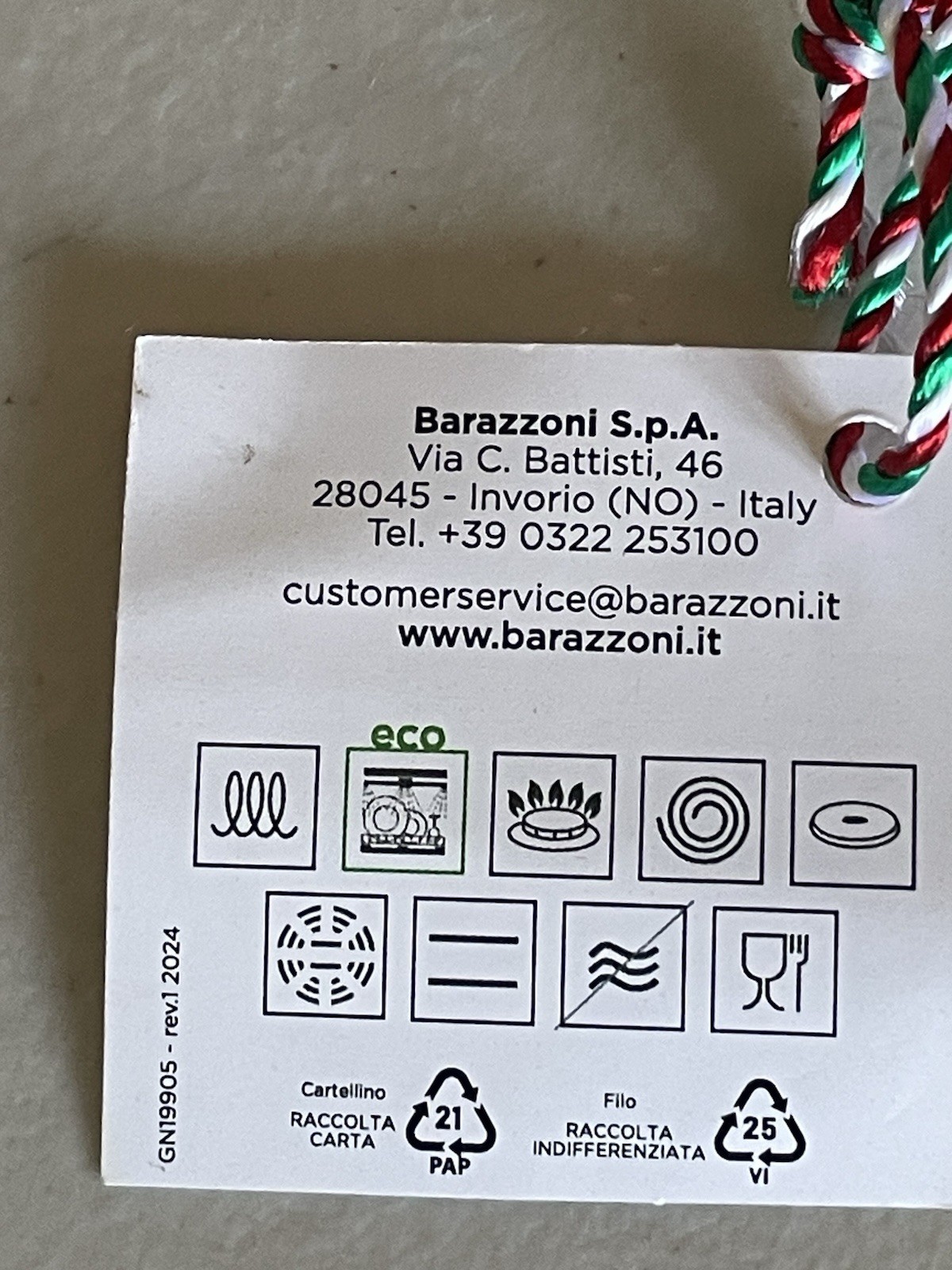 BARAZZONI STAINLESS STEEL CONICAL PAN 14 CM (5,6”) ITALY