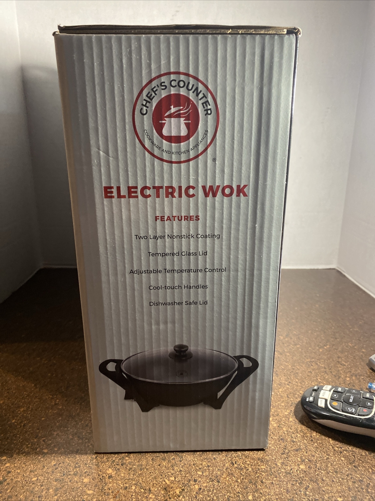 Chef’s Counter Electric Wok CC-224 2 Layer Nonstick Coating