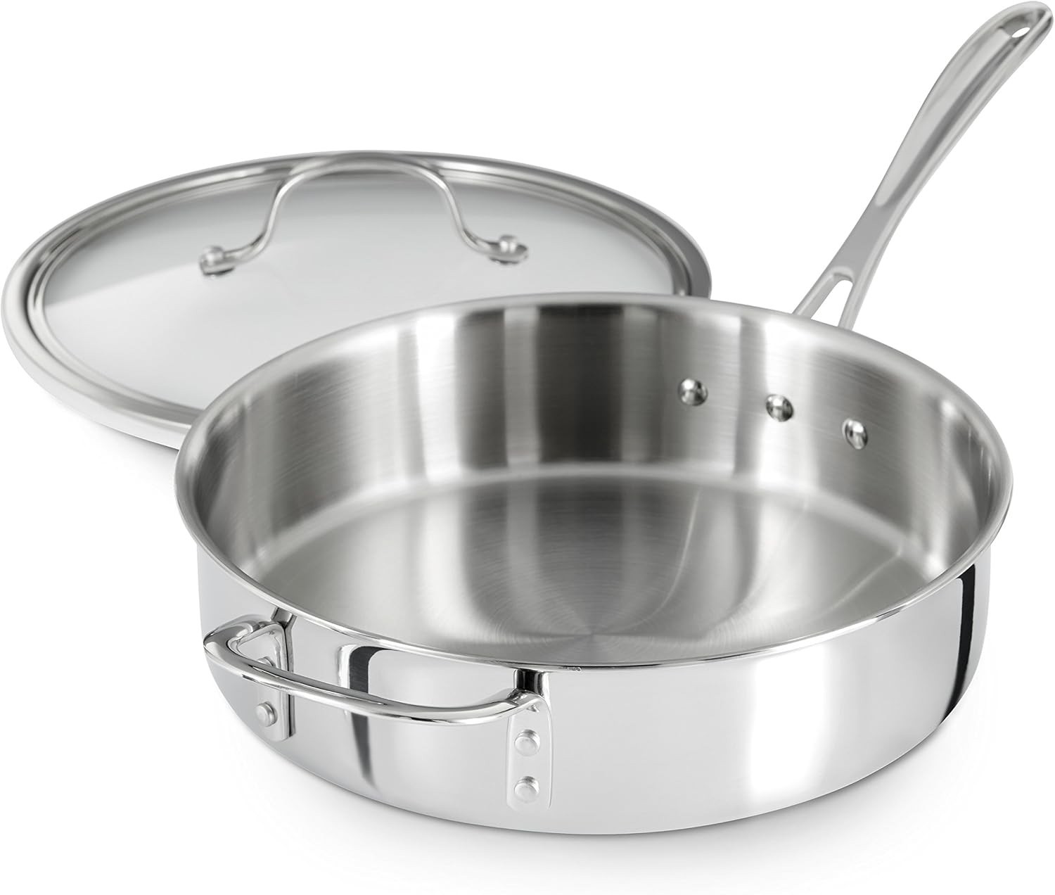 Calphalon Tri-Ply Stainless Steel 3-Quart Saute Pan with Cover – NIB, Ships Free